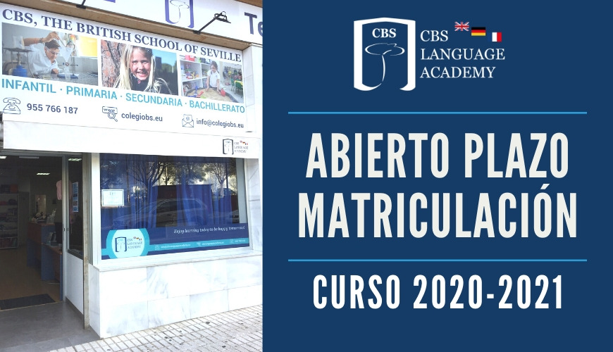 Abierto Plazo Matriculacion CBS Language Academy 2020-2021