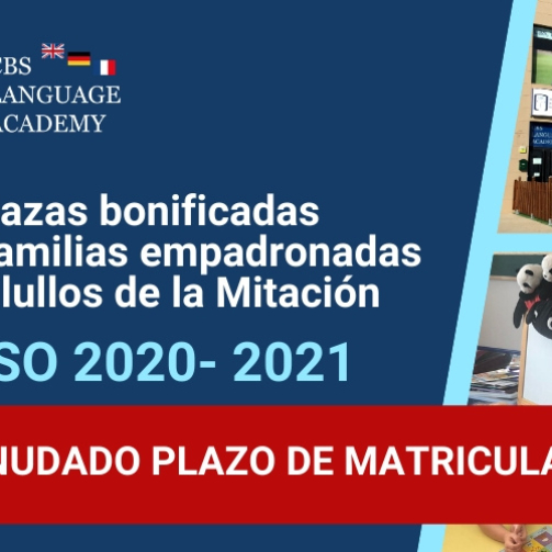REANUDADO PLAZO DE MATRICULACIÓN EN CBS LANGUAGE ACADEMY BOLLULLOS